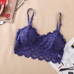 2019 New Arrival Women Push Up Wireless Lace Bra Top Women Plus Size Bralette Underwear Lingerie Full Cup Hot
