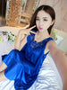 Image of 2019 New Ladies Silk Sleepwear Summer Nightgown Sexy Lingerie Pink Nightdress for Women Satin Sleep Shirts Chemise Night Dress