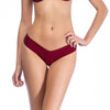 Image of 2019 New Women Sexy Bikini Bottoms Solid Swimming G-string Briefs Panty Female Thong V Swim Trunks Brazilian Beachwear Tankini