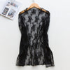 Image of 2019 New Women Sexy  Round Neck Lace Lingerie Sleepwear Dress Underwear Babydoll Nightgown Black White nightdress chemise de nui
