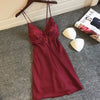 Image of 2019 Nightgowns & Sleepshirt Silk Sleepwear Women Night Dress Ladie Satin Sexy Lingerie Nightshirts Sleep Lounge