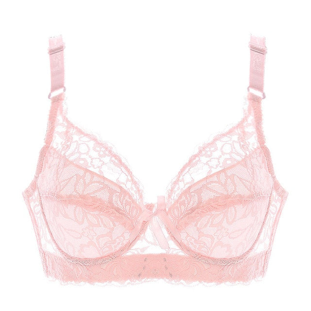 2019 Plus Size 40 90 44 Lace Bras for Women's Bralette crop top bh Underwear Sexy Lingerie Push up Brassiere Girl Minimizer