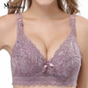 Image of 2019 Plus Size 40 90 44 Lace Bras for Women's Bralette crop top bh Underwear Sexy Lingerie Push up Brassiere Girl Minimizer
