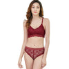 Image of 2019 Sexy Lace Bra Sets Women Seamless Embroidery Bralette Wireless Breathable Underwear Lingerie Set