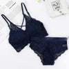 Image of 2019 Sexy Lace Bra Sets Women Seamless Embroidery Bralette Wireless Breathable Underwear Lingerie Set