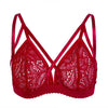 Image of 2019 Sexy Lace Bra Tops Women Bustier Bra Floral Lace Sheer Bandage Patch Bralette Unpadded Bra Wiree Lingerie Summer