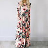Image of 2019 Summer Long Dress Floral Print Boho Beach Dress Tunic Maxi Dress Women Evening Party Dress Sundress Vestidos de festa XXXL