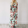 Image of 2019 Summer Long Dress Floral Print Boho Beach Dress Tunic Maxi Dress Women Evening Party Dress Sundress Vestidos de festa XXXL