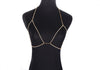 Image of 2019 Women Elegant Diamante Crystal tank Shoulder Lingerie Accessories New Silver Plated Metallic Sexy Rhinestone Bra Straps