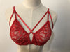 Image of 2019 Women Seamless Sexy Cross Bandage Crop Tank Top Floral Sheer Lace Bra Bralette Bustier fitness building invisible fly bra #
