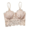 Image of 2019 Women Sexy Lingerie Corset Lace Floral Bralette Padded Bra Camis Underwear Wire Free Sheer Lace Bra Crop Tops Brassiere x