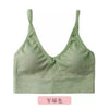 Image of 2019 Womens Underwear Top Bras Hollow Out Ribbed Bra Back U Shape Wire Free Full Cup Bralette