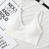 Image of 2019 Womens Underwear Top Bras Hollow Out Ribbed Bra Back U Shape Wire Free Full Cup Bralette