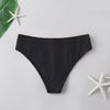 Image of 2020 High Waist Women Bikini Bottoms Solid Black Swimsuit Panties Womens Brazilian Plus Size Beach Swim Shorts Bikinis Mujer #3