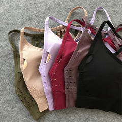 21 Colors Seamless Sports Bra Women Gym Back Cross Strappy Fitness Women Sports Bras Gym Active Wear Yoga Bras For Running Tops