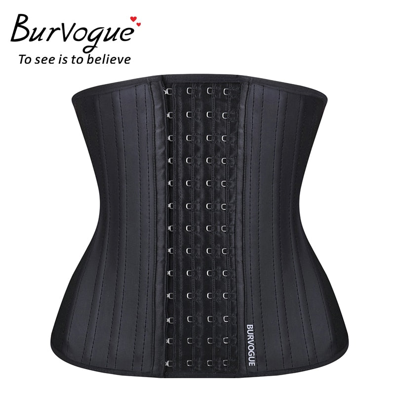 Burvogue Underbust Steampunk Corset Waist Control Gothic Corsets Cincher with Curved Hem Bustiers Embroidery Short Waist Trainer  (15)