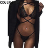 Image of 2Pc Lingerie Sexy 2019 Underwear Women Lolita Bandage Lace Bra And Panty Set Bralette Female Transparent Fascinated G-string