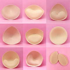 2pcs 1pair Sexy Bikini Padding Insert Removeable Women's Bra Pads Breast Enhancer Chest Push Up Cups for Swimsuits Padding