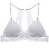 Image of 3/4 Cup Black Wireless Bralette For Women Unlined Underwear Fashion Sexy Bra Floral Lace Brassiere Lingerie Bra