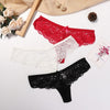Image of 3 Pcs Panties Underwear Woman Lace Thong G-String Sexy Briefs Lingerie Woman Thong T-back Female Underwear For Woman Underwear
