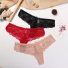 Image of 3 Pcs Panties Underwear Woman Lace Thong G-String Sexy Briefs Lingerie Woman Thong T-back Female Underwear For Woman Underwear