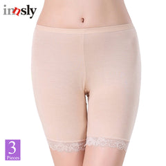 3 Pieces/Pack Safety Short Pants Large Size Boyshort Safety Panties Big Size Shorts Under Skirt Women Safety Pant