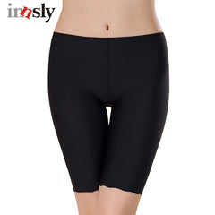 3 Pieces/Pack Women Boyshorts Pants Ice Silk Seamless Short Women Black Safety Pants Women Silk Ice Safety Underwear Boxer