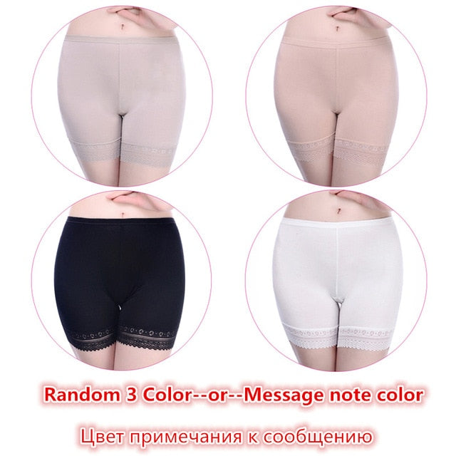 3 Pieces/Set Women Safety Short Pants Summer Big Size Female Boyshorts Boxer Modal