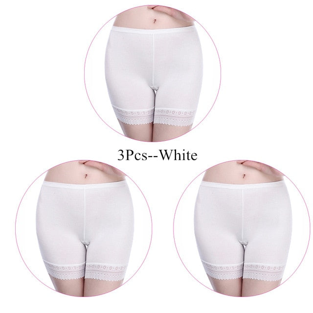 3 Pieces/Set Women Safety Short Pants Summer Big Size Female Boyshorts Boxer Modal