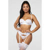 Image of 3PCS Women Sexy Lingerie Lace Open Cup Bra High waist G-string Thongs Garter Belt Underwear Babydoll Sleepwear Set