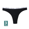 Image of 3Pcs/Lot Women's Cotton G-String Thong Panties String Underwear Women Briefs Sexy Lingerie Pants Intimate Ladies Letter Low-Rise