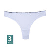 Image of 3Pcs/Lot Women's Cotton G-String Thong Panties String Underwear Women Briefs Sexy Lingerie Pants Intimate Ladies Letter Low-Rise