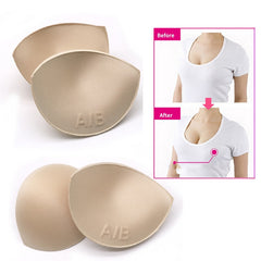 3pairs Sexy Women's Sponge Push Up Bra Pads Swimsuit Pad Invisible Bra Pads Inserts Breast Pad Chest Enhancers Bra Accessories