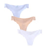 Image of 3pcs/lot Seamless Panties Ladies Thong Low Waist Women Sexy G String Solid Underwear