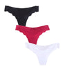 Image of 3pcs/lot Seamless Panties Ladies Thong Low Waist Women Sexy G String Solid Underwear
