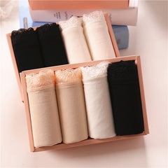 4 Pairs Women Safety Shorts Pants Seamless Nylon High Waist Panties Cotton Anti Lace Boyshorts Pants Girls Slimming Underwear