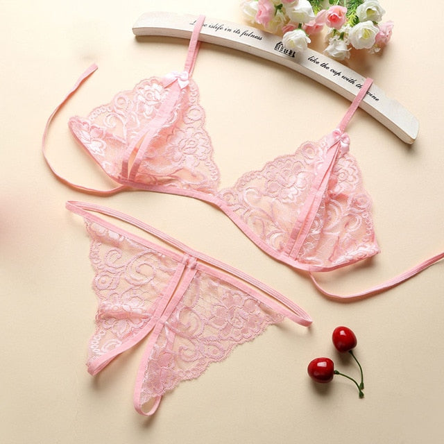 8 Color Women Hot Erotic Sexy Lingerie Open Bra Crotch Porno Lace Transparent Underwear Baby Doll Sexy Lingerie Langeri Lenceria