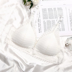 AB Cup Lace Bras for Women Bralette Sexy Underwear Lingerie Super Push Up Bra Front Closure Brassiere Girl Minimizer Deep V