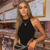 Image of Ahagaga 2019 Fashion Romper Neon Green Red Orange Sexy Bodysuit Summer Clothes for Women Casual Streetwear Bodycon Jumpsuits