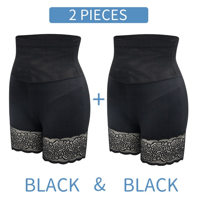 Anti Chafing Safety Shorts Under Skirt Invisible Safe Pants Tummy Control Compression BoyShort Ladies Seamless Lace Underwear