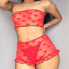 Image of Antibacterial Healthy Women Sexy Lace Teddy Features Plunging Eyelash Snaps Crotch Underwear Lingerie Bra Set Snaps Crotch A5#n