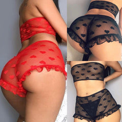 Antibacterial Healthy Women Sexy Lace Teddy Features Plunging Eyelash Snaps Crotch Underwear Lingerie Bra Set Snaps Crotch A5#n