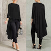 Image of Asymmetrical Tunic Tops Women's Blouse Spring Chemise 2019 ZANZEA Pleated Long Sleeve Shirt Female Swallowtail Blusas Oversized