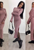 Image of Autumn Knitted Bodycon Maxi Dress Casual Sexy V Neck Long Sleeve Women Elegant Winter Slim Fashion Long Dresses Thin Dress 2019