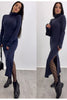 Image of Autumn Knitted Bodycon Maxi Dress Casual Sexy V Neck Long Sleeve Women Elegant Winter Slim Fashion Long Dresses Thin Dress 2019