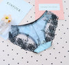 Image of BEFORW Seamless Lace Sexy Net Yarn Panties Low waist within Temptation Underwear Women Lace Embroidery Transparent Panties