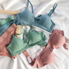 Image of BEFORW Sexy Hollow Out Bras For Women Underwear Solid Color Comfort Wireless Bra Lingerie Fashion Seamless Padded Bralette