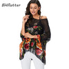 Image of BHflutter Women Blouses Plus Size 2019 New Style Batwing Casual Summer Blouse Shirt Woman Boho Chiffon Shirts Tops Chemise Femme