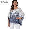 Image of BHflutter Women Blouses Plus Size 2019 New Style Batwing Casual Summer Blouse Shirt Woman Boho Chiffon Shirts Tops Chemise Femme