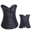 Image of BIG SALE Satin Bone Lace Up Steampunk Corset Sexy Bustier Women Corselet Corset Bustier Corset Overbust Slim Corset Straples